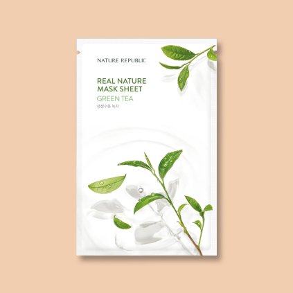 1717 1 real nature mask sheet green tea