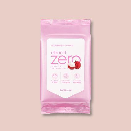 Clean It Zero Lychee Vita Cleansing Tissue čistiace obrúsky